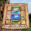 Just Gone Fishing Quilt Blanket Bn14  Quilt